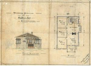 Melanesian Mission Trust Board Archive plans- house and floor plan