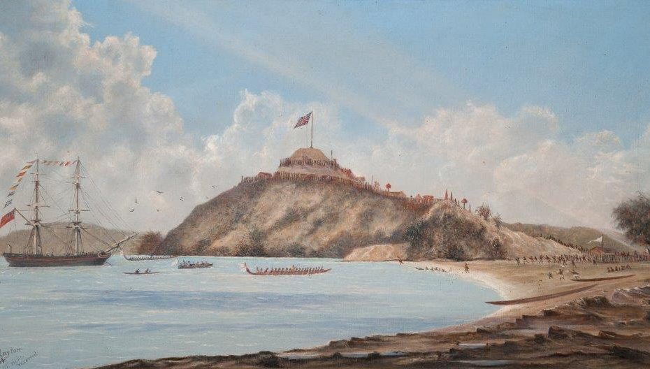 Painting of the Samuel Marsden Landning