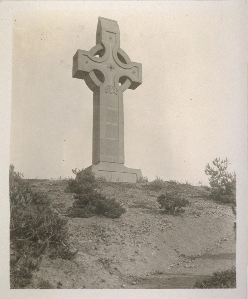 Drake Cross (also called Prayer Book Cross), Golden Gate Park. [UC Berkeley, Bancroft Library]
