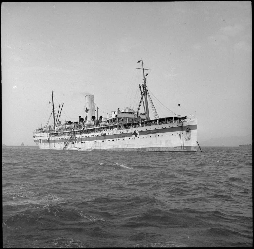 Hospital Ship on the ocean