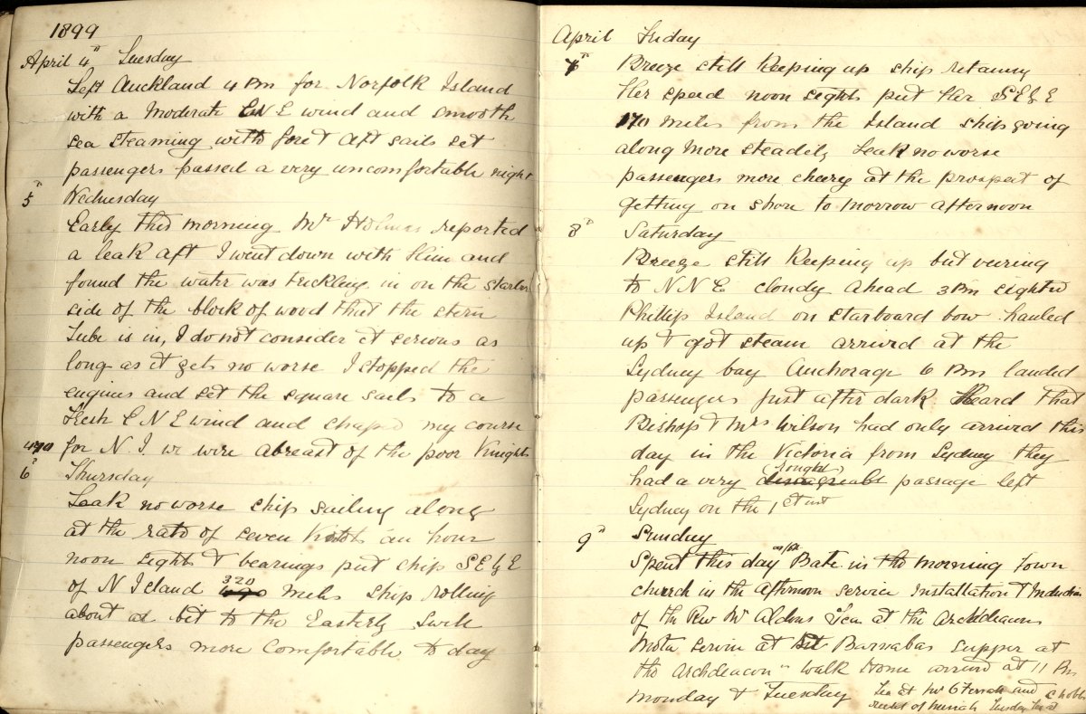 Capitan Martin Huggett's diary