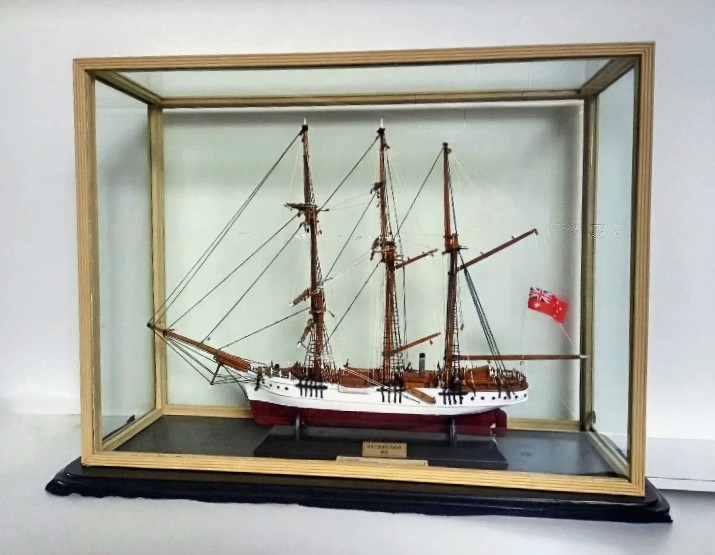 Model of the SOUTHERN CROSS IV held at the John Kinder Theological Library